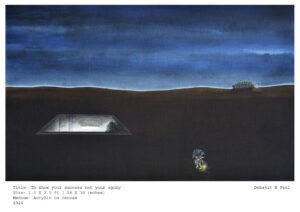 To show your agony not your sorrow